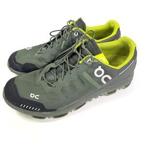 On Running Mens 10.5 Cloudventure Forest Green Technical Trail Hiking Sneakers